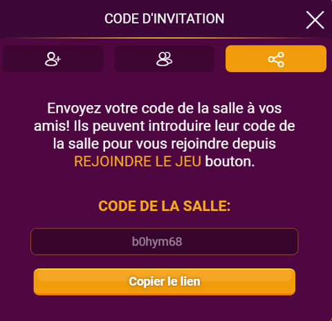 Comment inviter un ami à jouer à un jeu? — VIP Tarot Centre d'aide