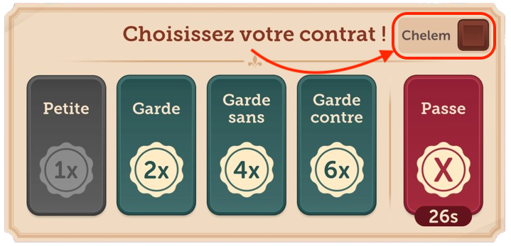Choose contract and Chelem