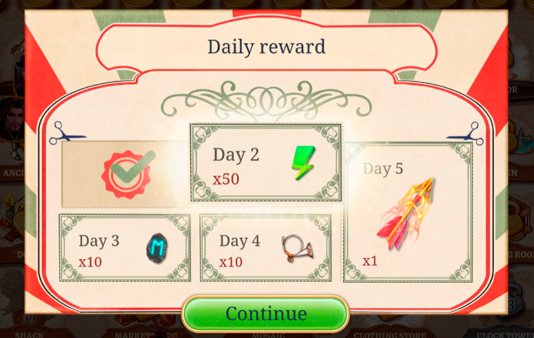 Daily Reward — Seekers Notes: Hidden Objects Help Center