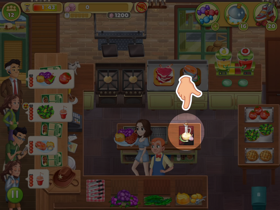 如何在牛排屋制作食物 Cooking Diary帮助中心