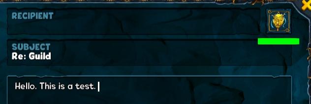 Guild message