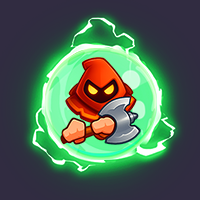 Karakter kartun memegang kapak dalam lingkaran Konten yang dihasilkan AI mungkin salah.