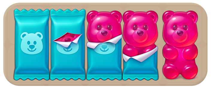 Gummy Bear νέο element στο Gardenscapes