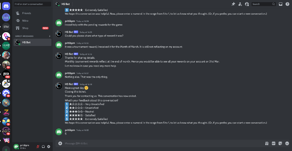 Guide: Discord Integration — Helpshift Technical Support Help Center