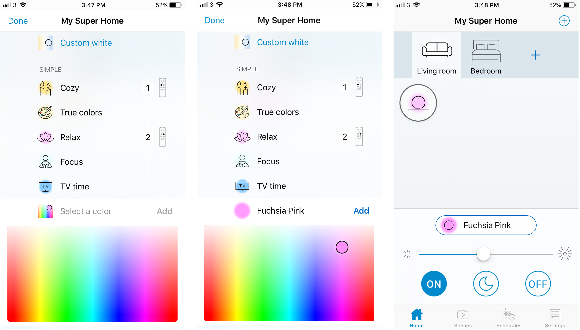 Saving a custom color. — WiZ Help Center